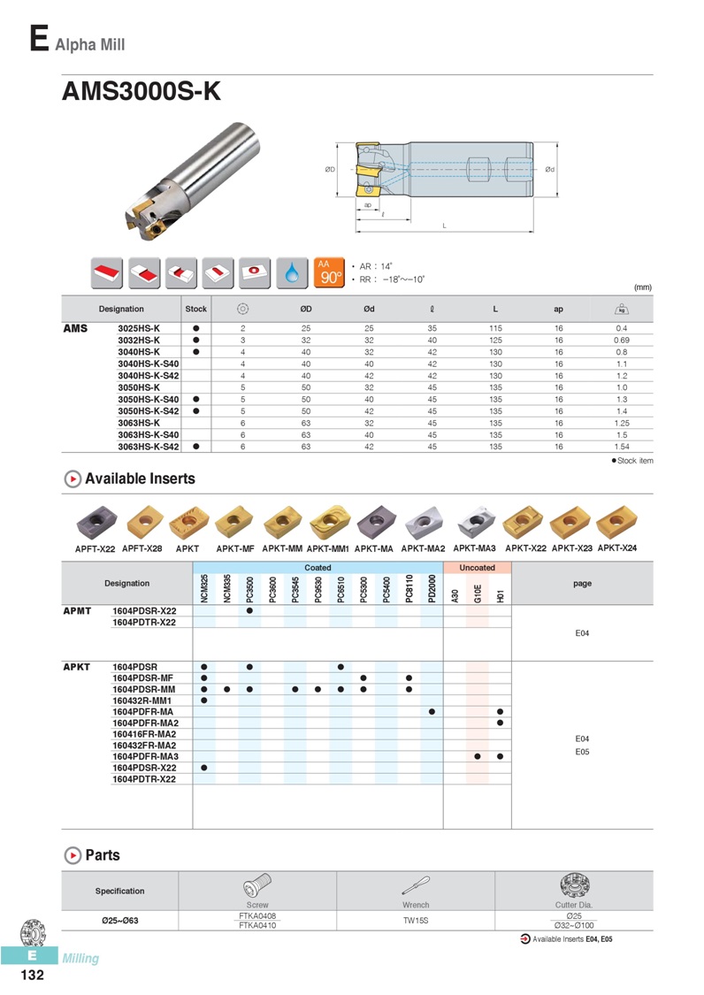 AMS3000S-K,AMS,APMT,APKT
