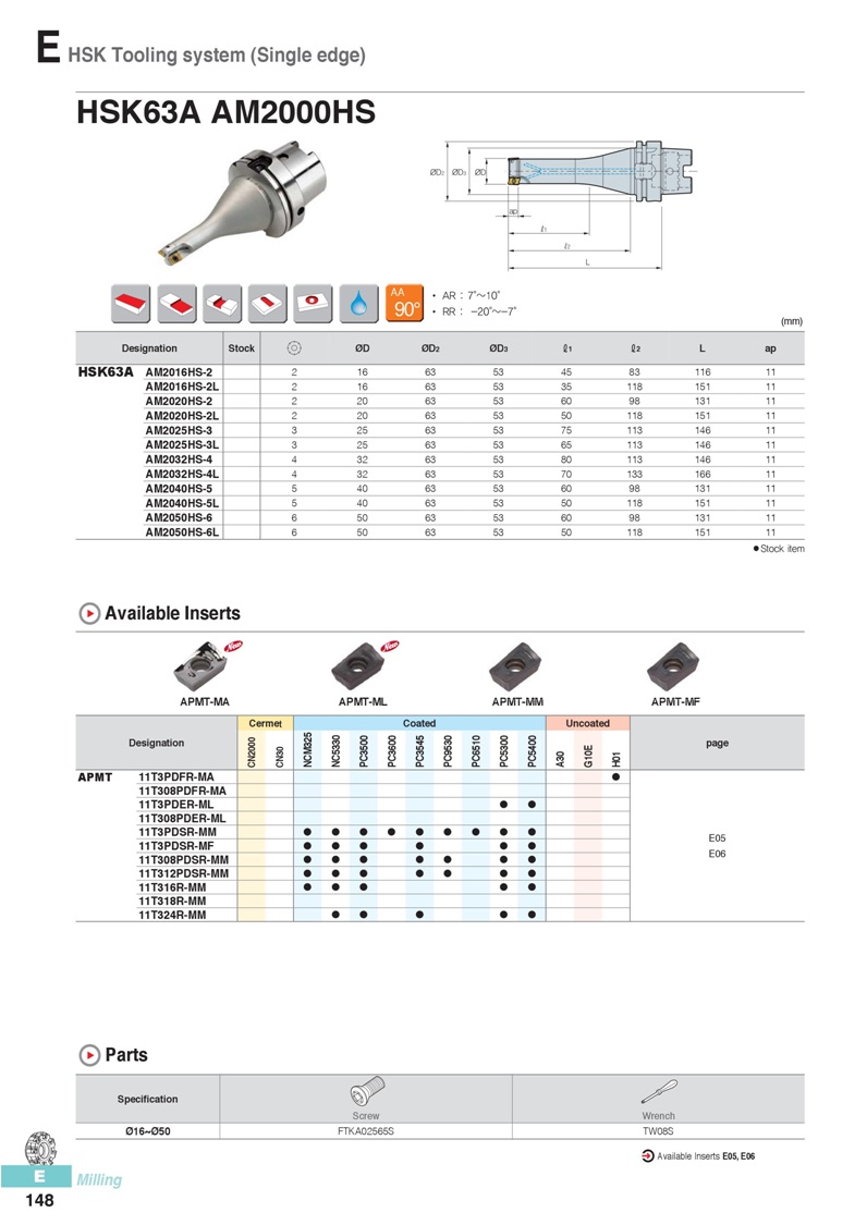 HSK63A AM2000HS,HSK63A,APMT