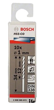 MŨI KHOAN SẮT VÀ INOX HSS - CO DIN 338