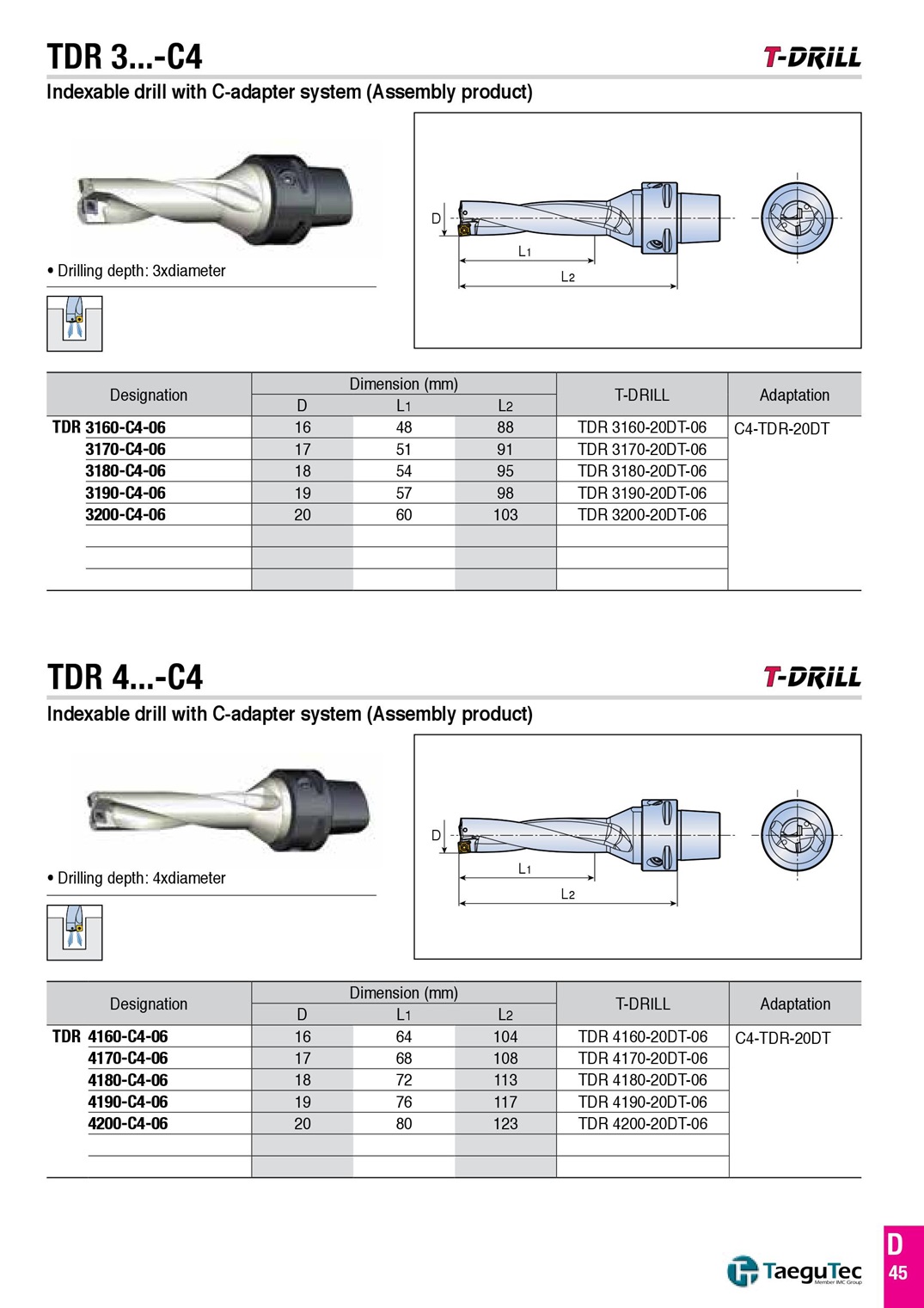 Cán khoan TDR 3...-C4