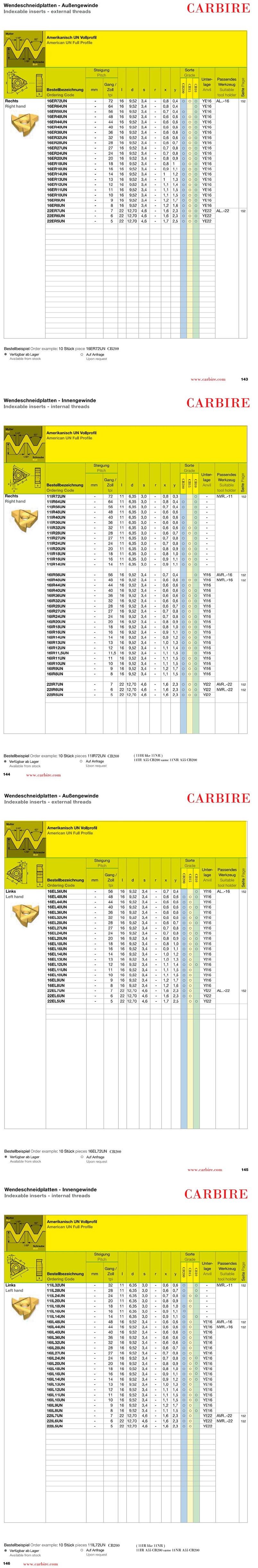 Dao tiện ren UN Swiss